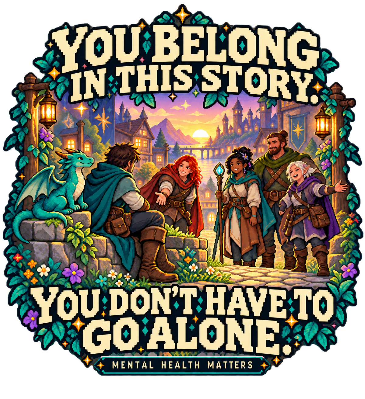 You Belong in This Story. apparel artwork